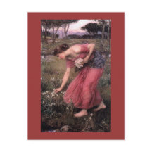 Narziss pflückt Blume auf der Wiese