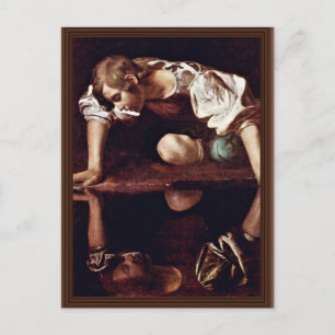 Narziss, von Michelangelo Merisi Da Caravaggio Postkarte