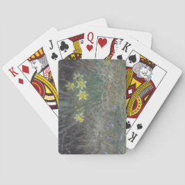 Narzisse Blume und Violetten (von Millet) Spielkarten