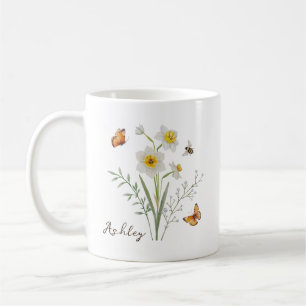Narzisse Geburtsmonatsblume Kaffeetasse