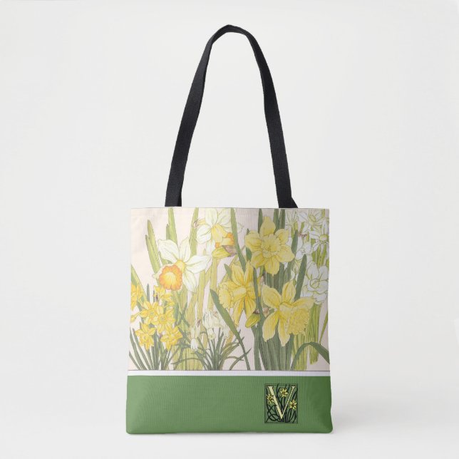 Narzisse, Narzissen und Jonquils Taschen-Tasche (Vorderseite)