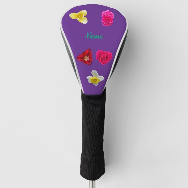 Narzisse, Tulpen und Rosen Golf Headcover (Vorderseite)