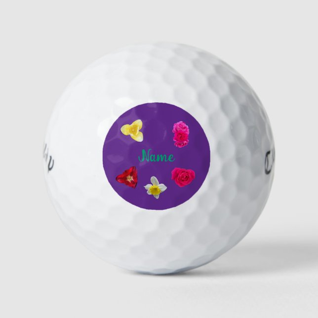 Narzisse, Tulpen und Rosen Golfball (Vorderseite)