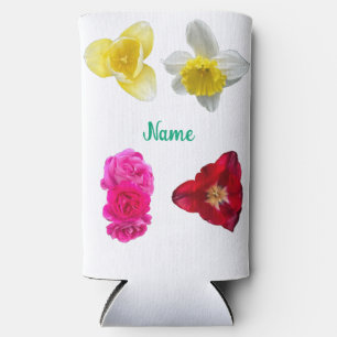 Narzisse, Tulpen und Rosen Selters Dosenkühler