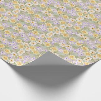 Narzisse und Crocus Wrapping Paper Geschenkpapier