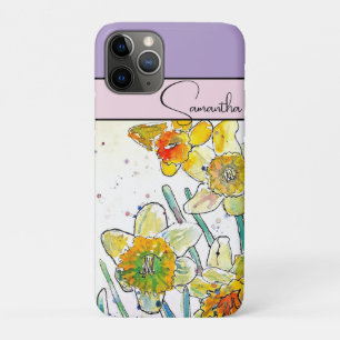 Narzisse Wasserfarbe Narzissen Blumen Telefon Case-Mate iPhone Hülle