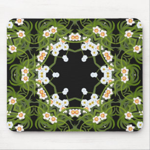 Narzissen geometrisches Mousepad