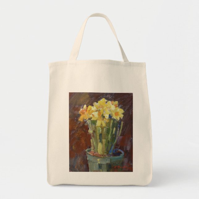 "Narzissen-" Taschen-Tasche Tragetasche (Vorne)