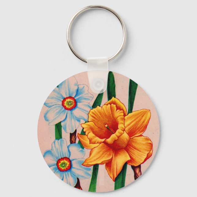 NarzissenBlume Schlüsselanhänger (Vorderseite)