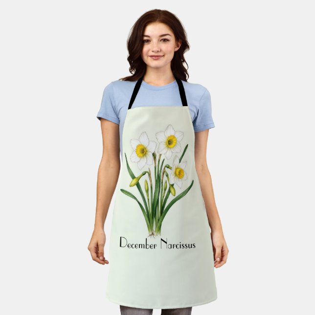 Narzissenblumen im Dezember Schürze (Getragen)