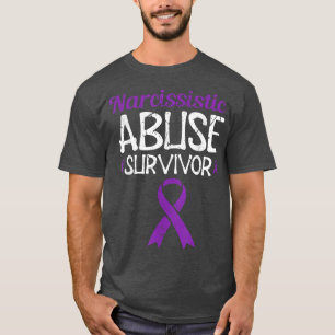 Narzisstisch Missbrauch Survivor Ribbon psychische T-Shirt