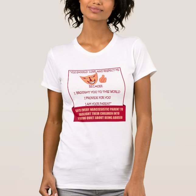 Narzisstische Eltern sagen T-Shirt (Vorderseite)