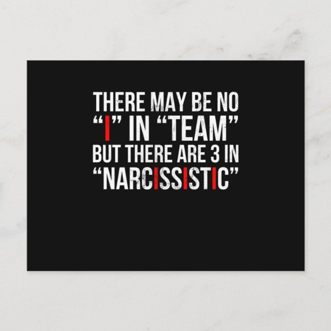 Narzisstische Persönlichkeitsstörung Psychologie d Postkarte (Vorderseite)