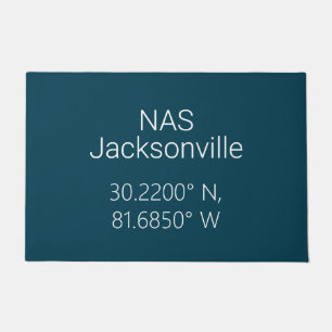 NAS Jacksonville Latitude Longitude Fußmatte
