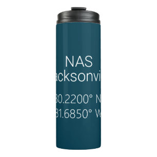 NAS Jacksonville Latitude Longitude Thermosbecher
