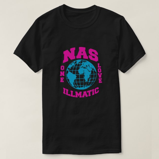 NAS ONE LOVE ILLMATIC MIAMI VICE EDITION [HIPHOP V T-Shirt (Design vorne)