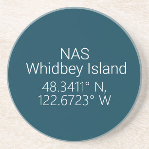 NAS Whidbey Island Latitude Länge Getränkeuntersetzer