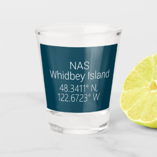 NAS Whidbey Island Latitude Länge Schnapsglas