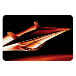 NASA Aero Space Flugzeug Shuttle 60's Artist Conce Magnet