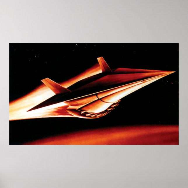 NASA Aero Space Flugzeug Shuttle 60's Artist Conce Poster (Vorne)