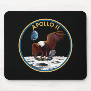 NASA Apollo 11 Mondlandung Lunar Patch Insignien Mousepad