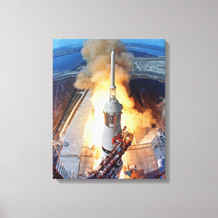 NASA Apollo 11 Mondlandungsraketenstart Leinwanddruck