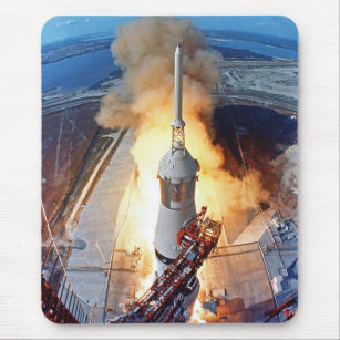 NASA Apollo 11 Moon Landing Rocket Launch Mousepad
