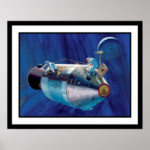 NASA Apollo 15 Command Service Module Kunstwerk Poster