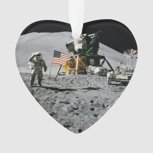 Nasa Apollo 15 Mondmond 1971 Ornament (Vorderseite)