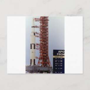 NASA Apollo 15 Saturn V Roll out Postkarte