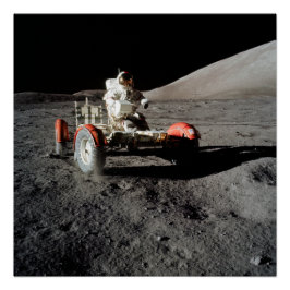 NASA Apollo 17 Lunar Roving Vehicle, 1972 Poster