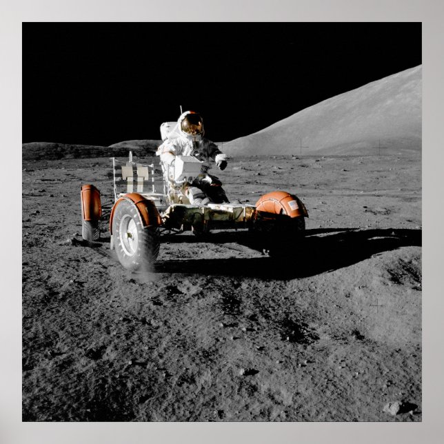 NASA Apollo 17 Lunar Roving Vehicle Poster (Vorne)