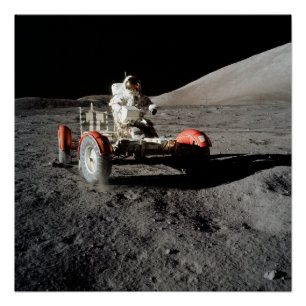 NASA Apollo 17 Mond-Rover, 1972 Poster