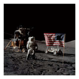 NASA-Apollo-17-Mondlandemission, 1972 Poster