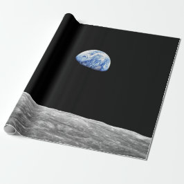 NASA Apollo 8 Earthrise Moon Lunar Orbit Foto Geschenkpapier