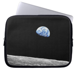 NASA Apollo 8 Earthrise Moon Lunar Orbit Foto Laptopschutzhülle