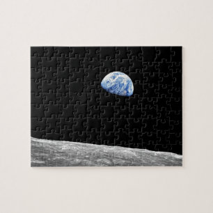 NASA Apollo 8 Earthrise Moon Lunar Orbit Foto Puzzle