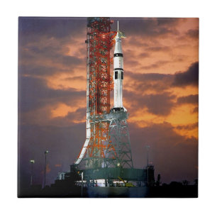 NASA Apollo-Sojus-Trägerrakete Sonnenaufgang Start Fliese