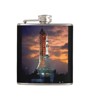 NASA Apollo Soyuz Startfahrzeug Sonnenaufgang Star Flachmann