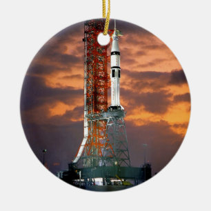 NASA Apollo Soyuz Startfahrzeug Sunrise Launchpad Keramikornament