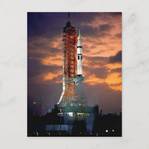 NASA Apollo Soyuz Startfahrzeug Sunrise Launchpad Postkarte