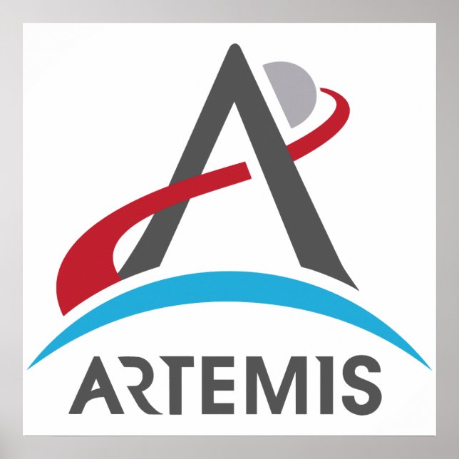 NASA Artemis-Programm-Logo Mars 2024 Astronaut Poster (Vorne)