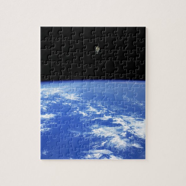 NASA Astronaut Jetpack Spacewalk Earth Orbit Foto Puzzle (Vertikal)