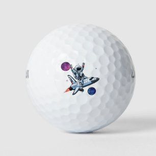 Nasa-Astronauten im Space Shuttle Golfball