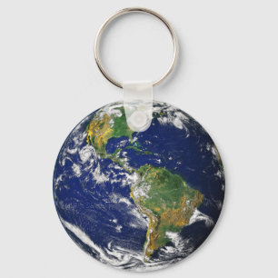 Nasa blue marble earth keychain schlüsselanhänger
