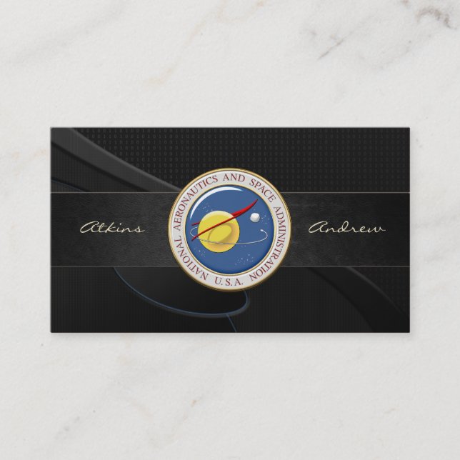 NASA-Emblem [3D] Visitenkarte (Vorderseite)