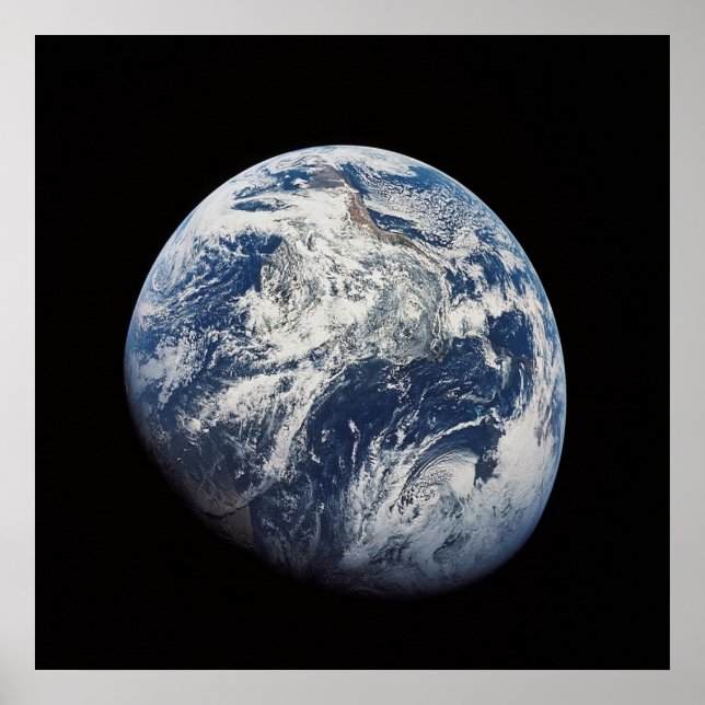 NASA/Erdblick vom Mond Poster (Vorne)