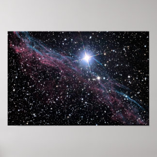 NASA ESA Veil Nebel Poster