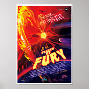 NASA Exoplanet Travel Bureau Flaves of Fury Poster