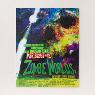 NASA Exoplanet Travel Bureau Zombie Worlds Poster Puzzle